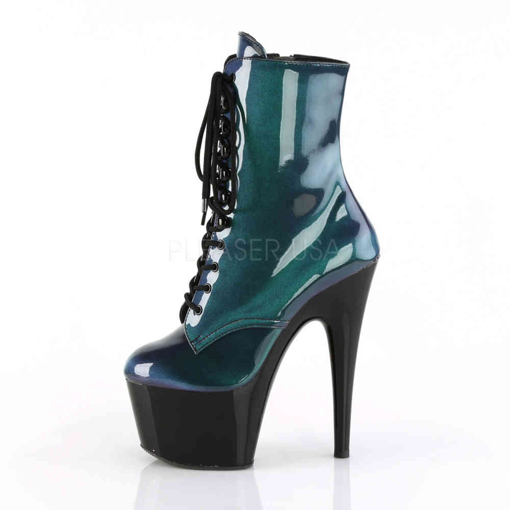 Pleaser - ADORE-1020SHG Platform Boots, Pole dance shoes - Pole dance shoes - Purple/Green
